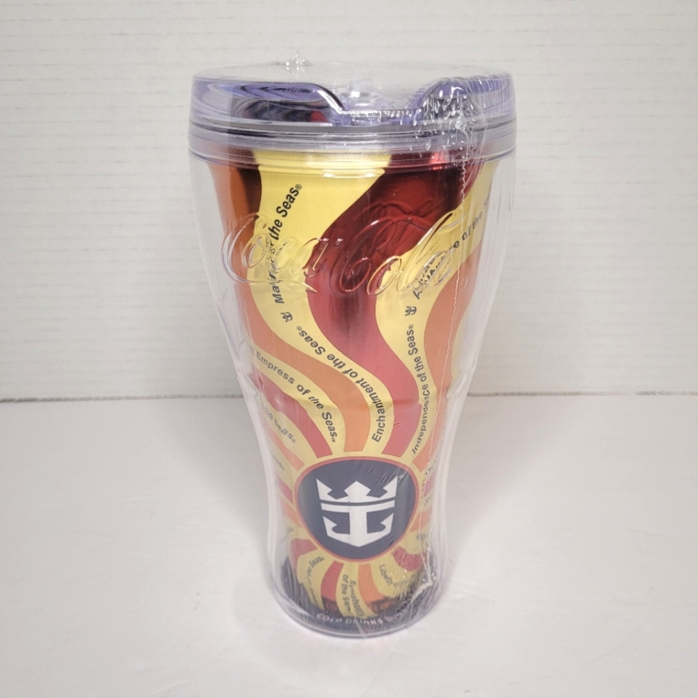 Royal Caribbean Coca-Cola Insulated Tall Travel Cold Cup NWT Sealed